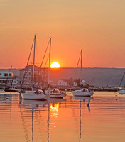 Sunrise at Avery Cove Mystic Connecticut